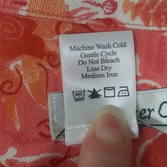 Coldwater Creek Cotton Button Front Blazer Jacket Shell Buttons Petite Small - Picture 8 of 11